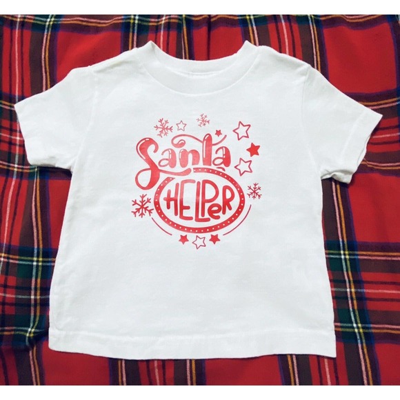 Santas Helper Holiday Unisex T-Shirt Size 24mos - Picture 1 of 2